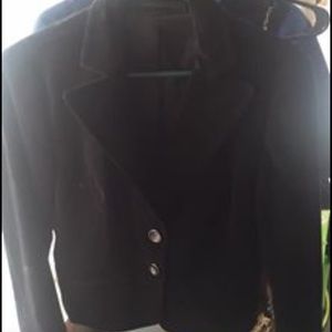 Express Black Velvet Blazer